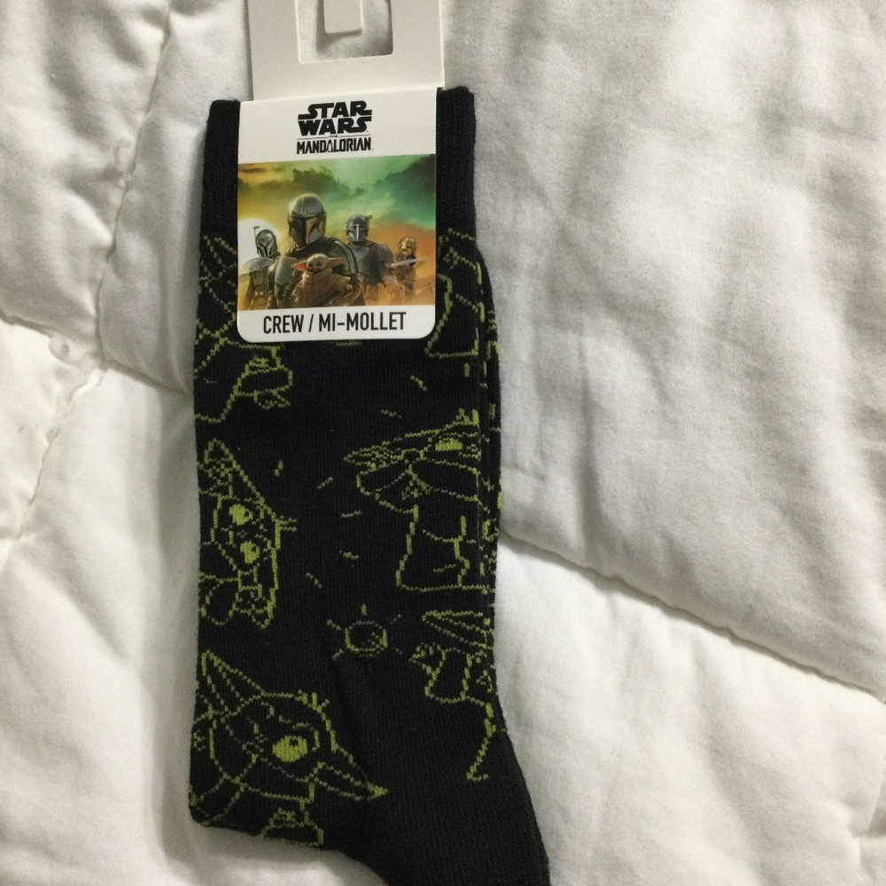 Star Wars Mandalorian socks,  size 7-11